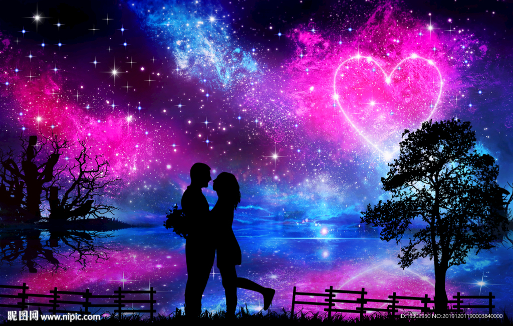 星空下的情侣