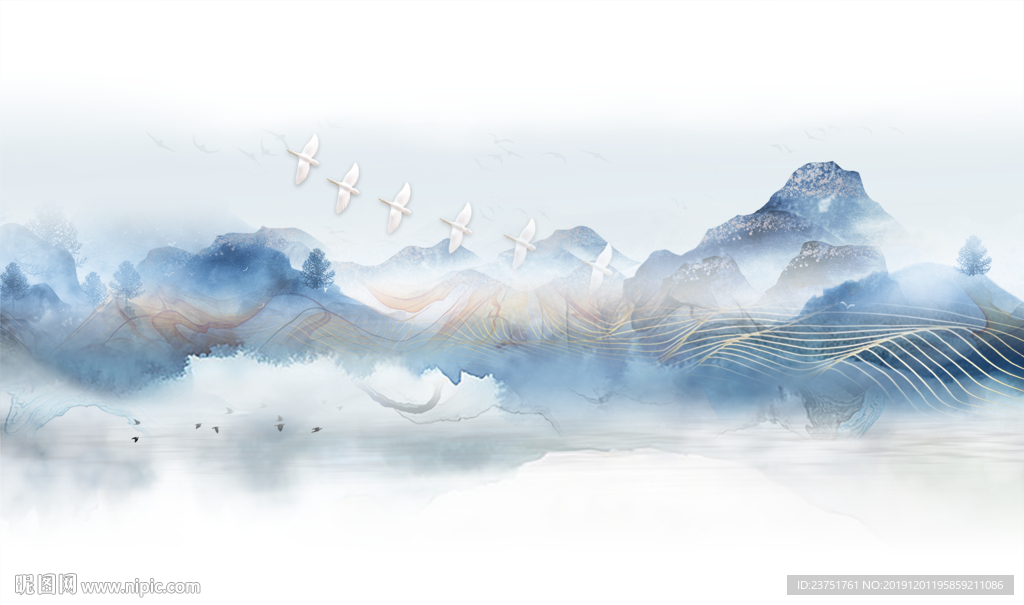 水墨山水画