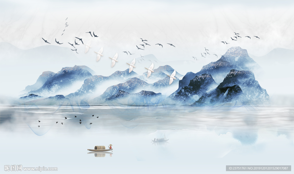 中式山水画