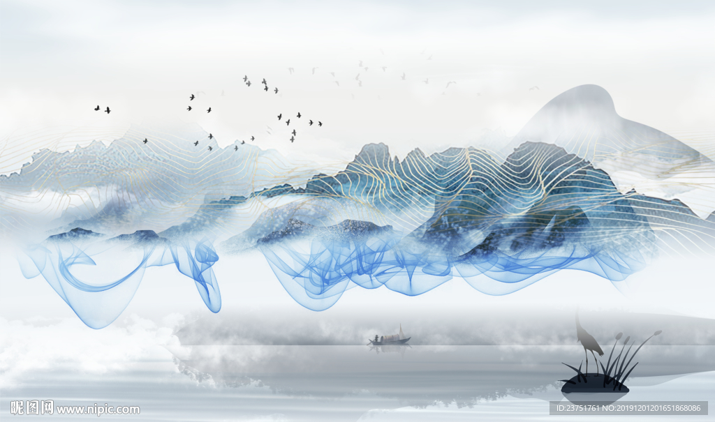 中式山水画