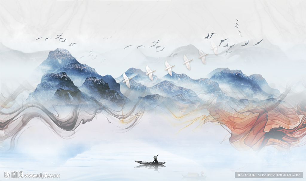 中式山水画