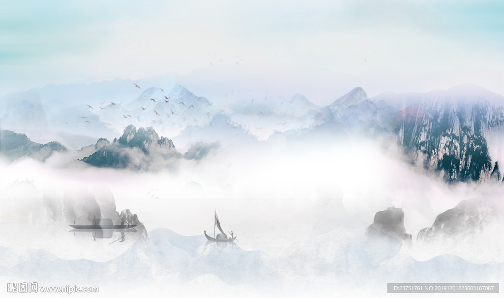 意境山水画
