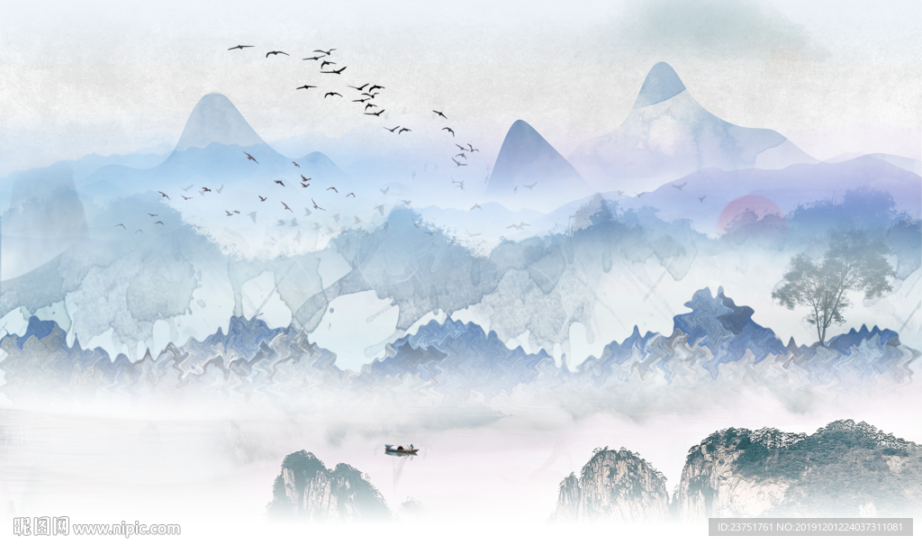 意境山水画