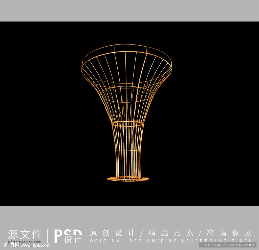 花开富贵舞台摆设铁艺道具