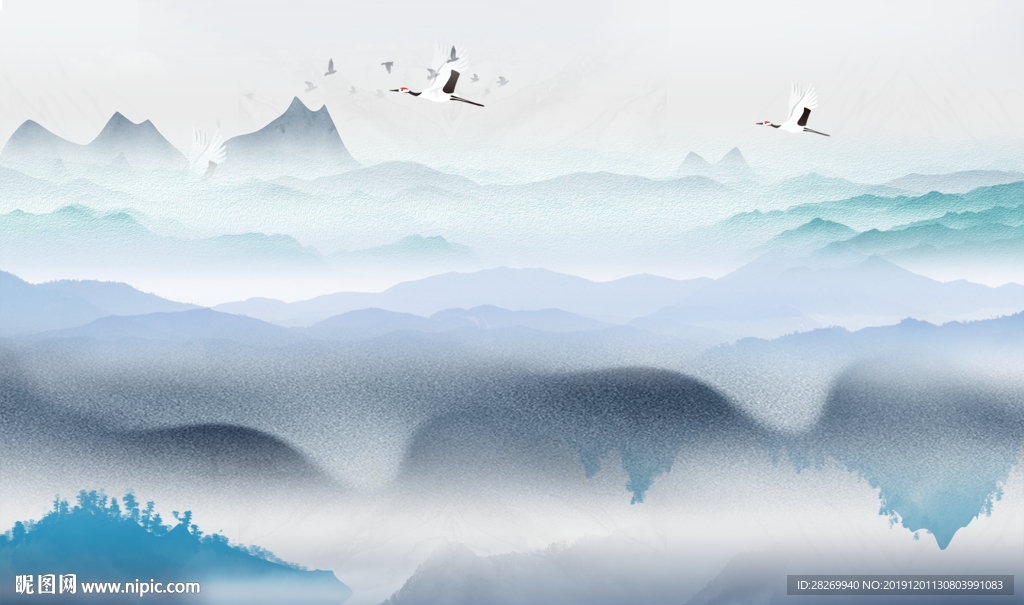 水墨山水画