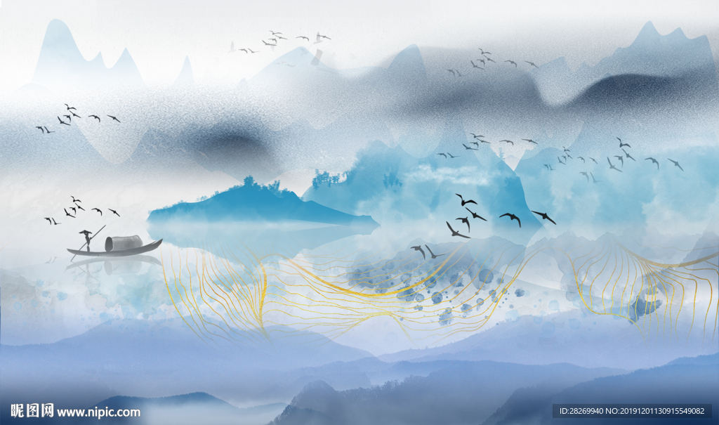 水墨山水画