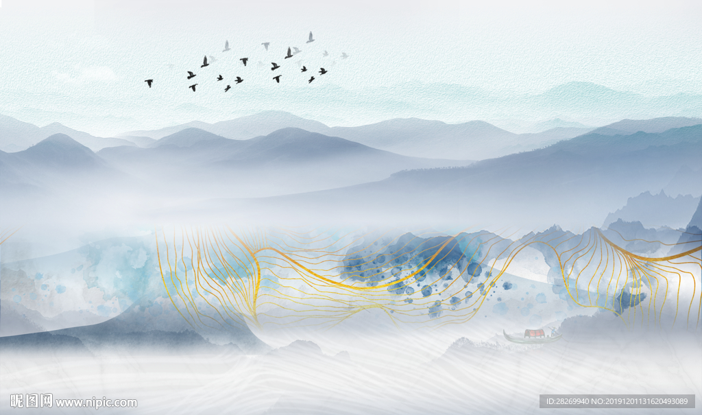 水墨山水画