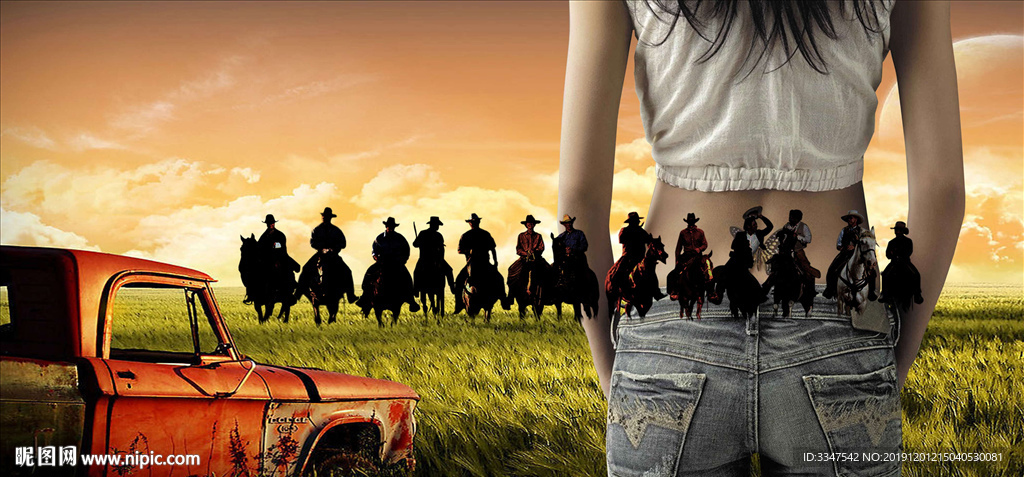 草原雄风 背景画