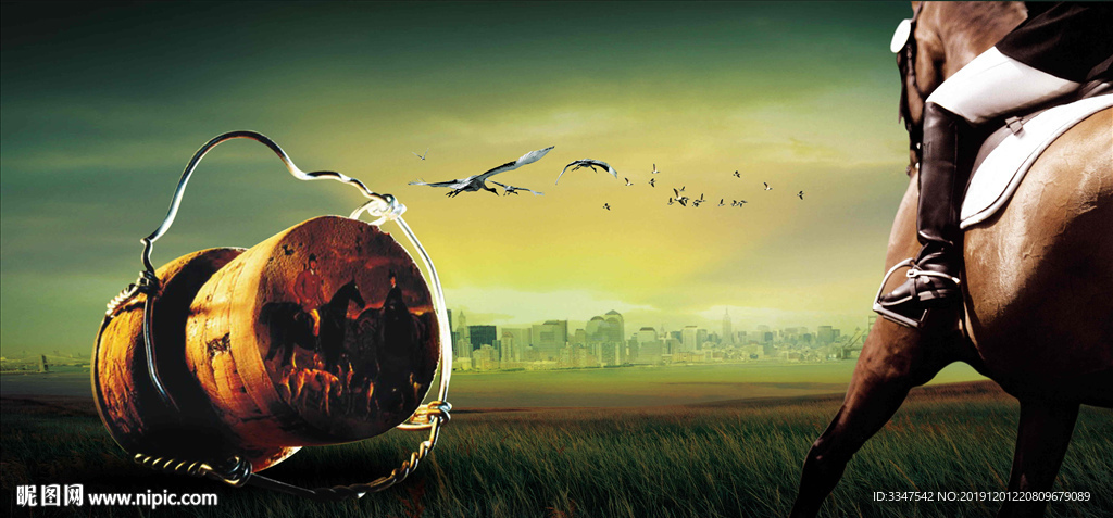 跑马地 背景画