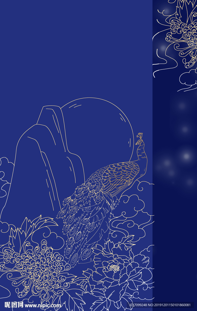 中国风线条纹路底纹背景