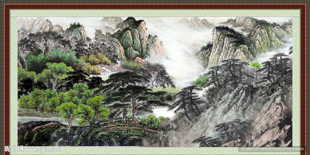 巨幅山水