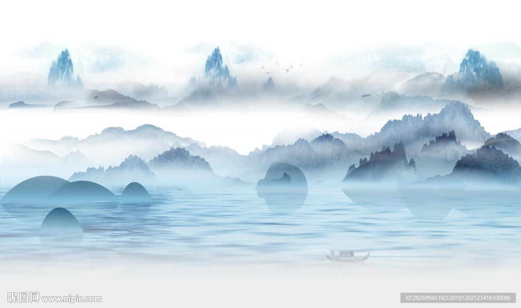 抽象山水