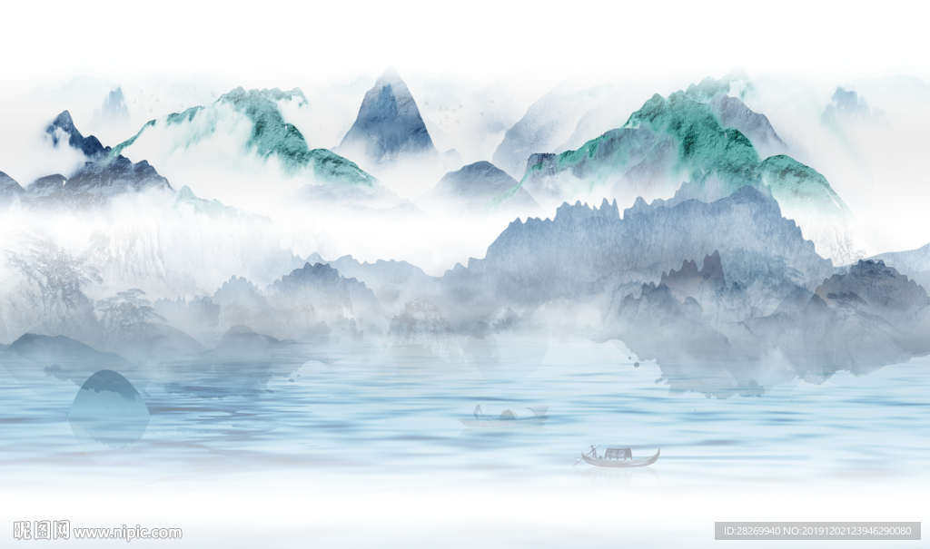 抽象山水