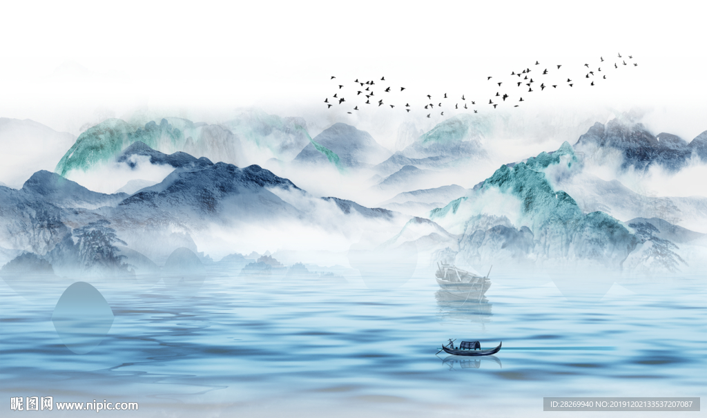 抽象山水