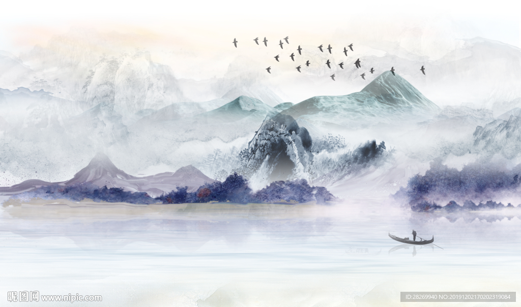 创意水墨山水