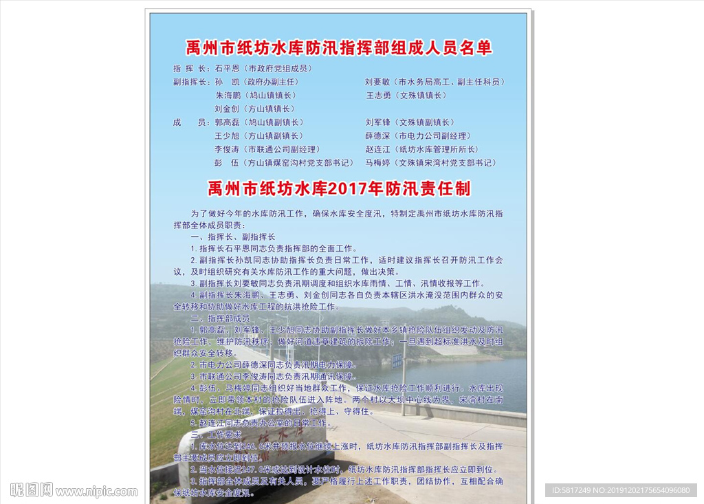 水库版面