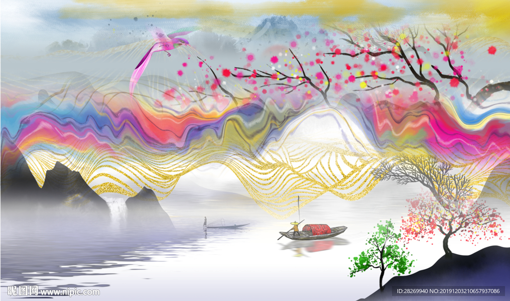 抽象山水
