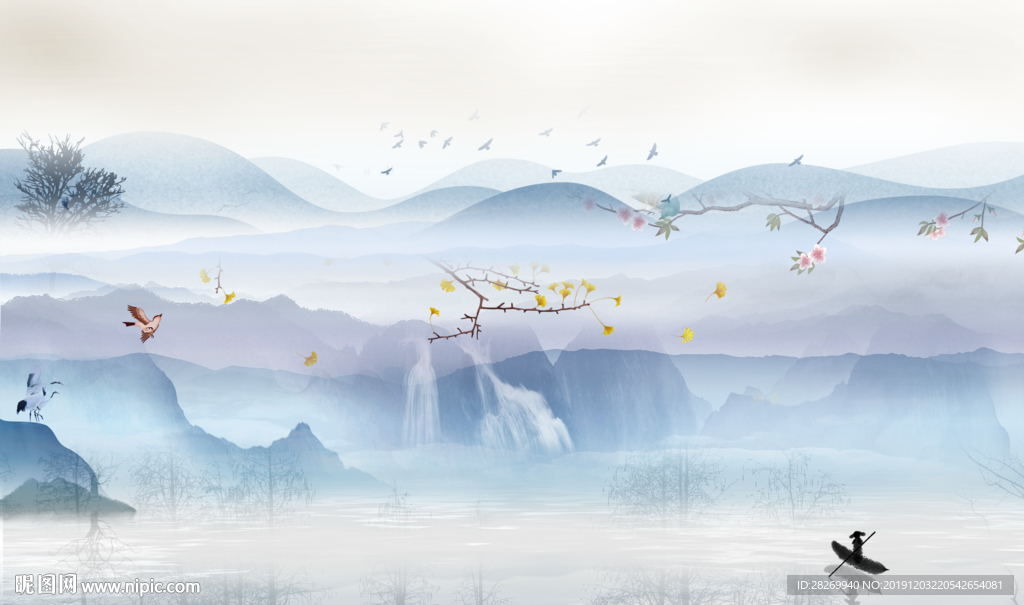 抽象山水