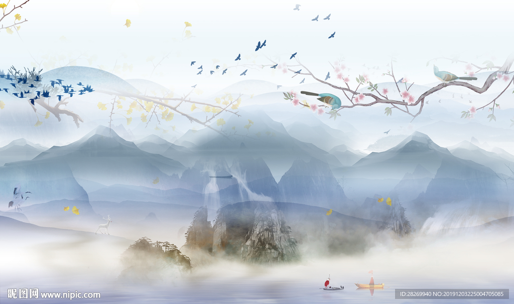 水墨挂画