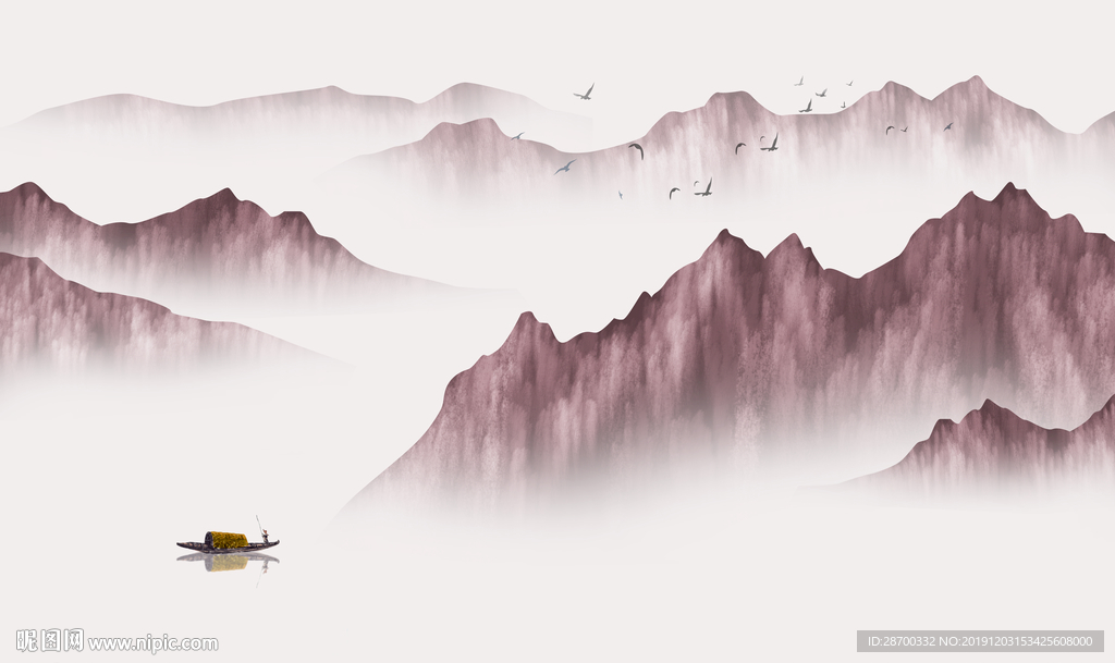 中式山水画