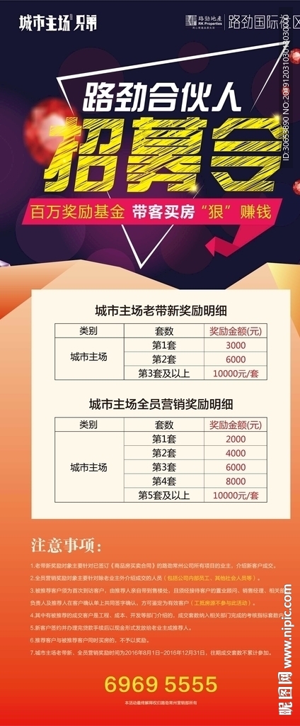 地产招聘展架