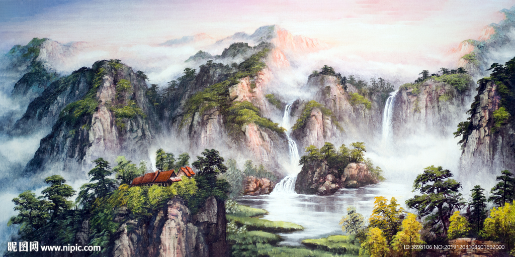 山水客厅装饰画