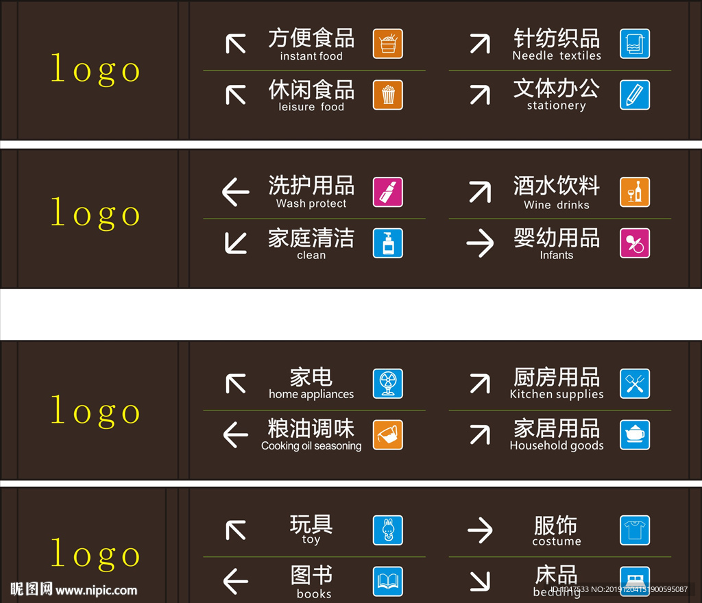 超市分类灯箱