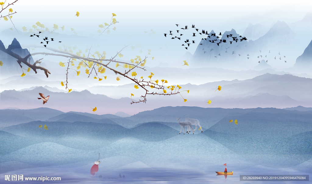 水墨挂画