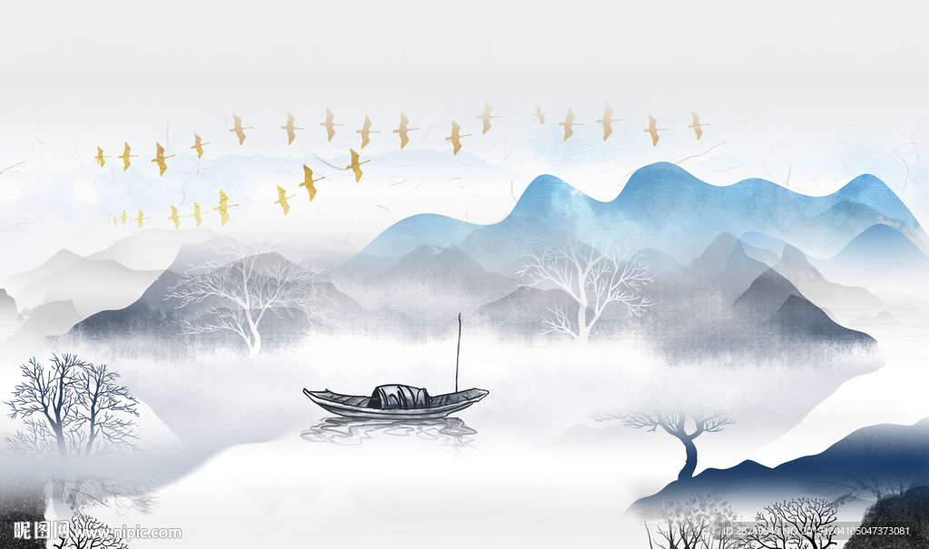 禅意水墨山水