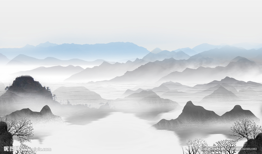抽象山水