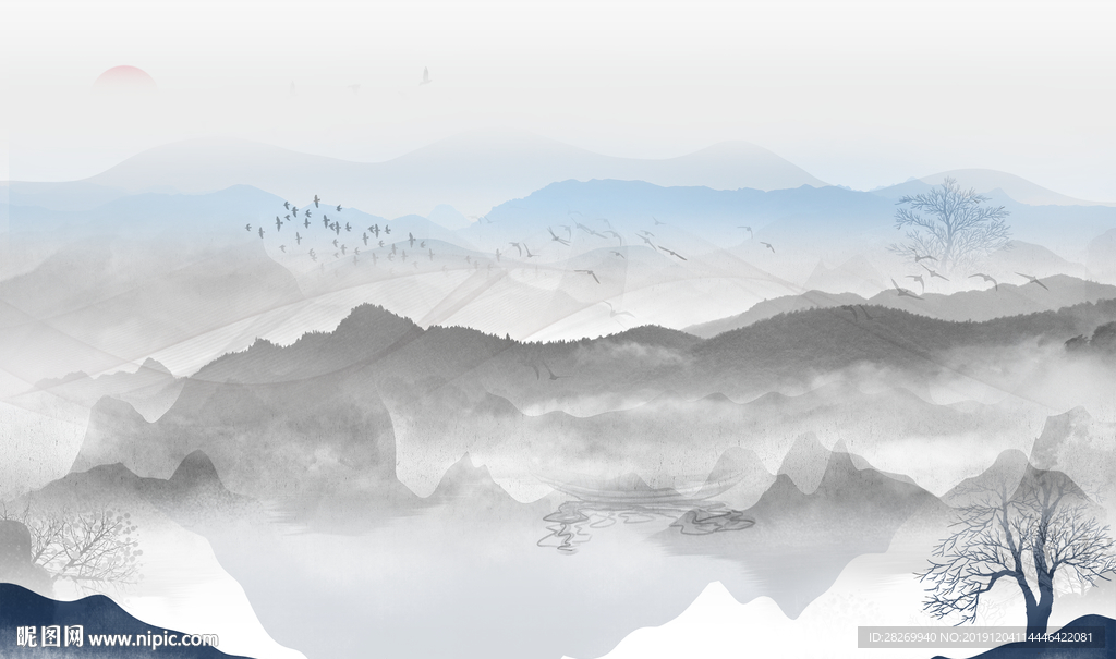 抽象山水
