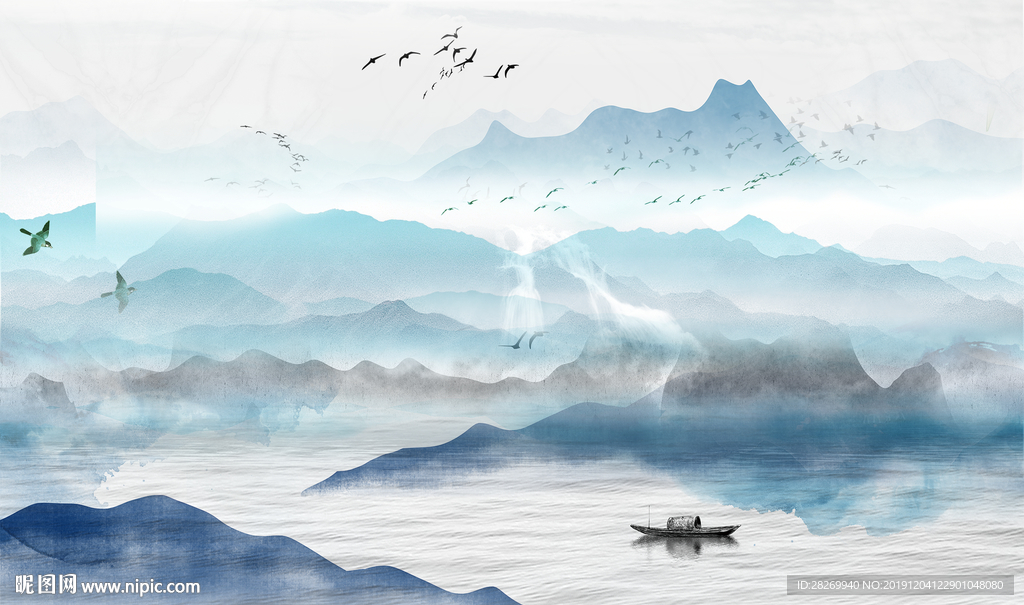 抽象山水