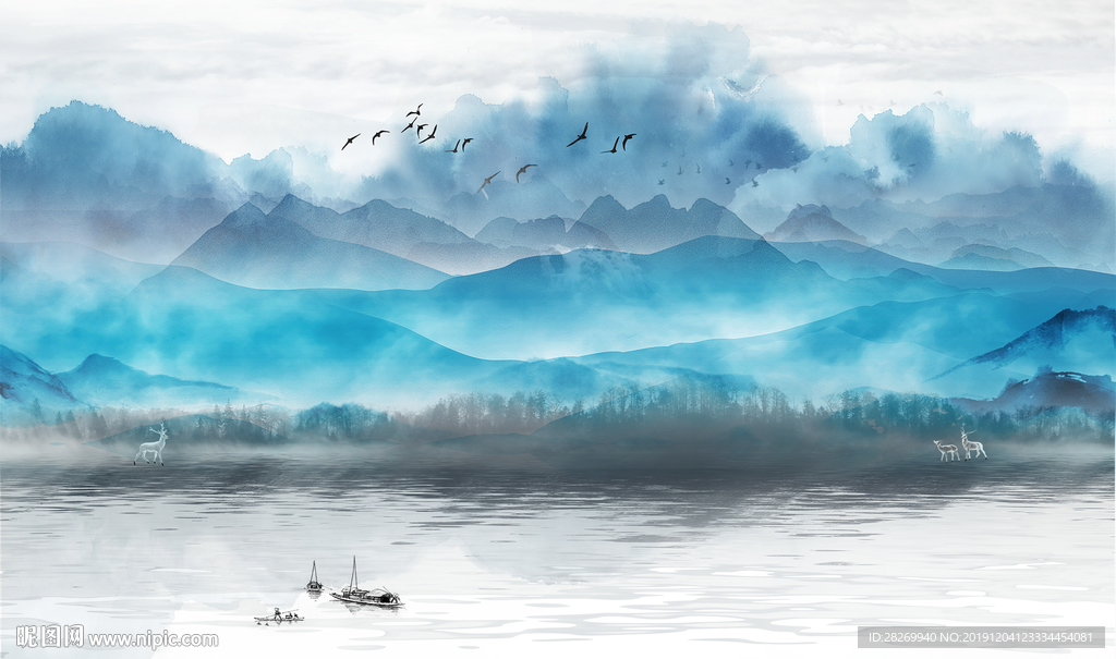 水墨挂画