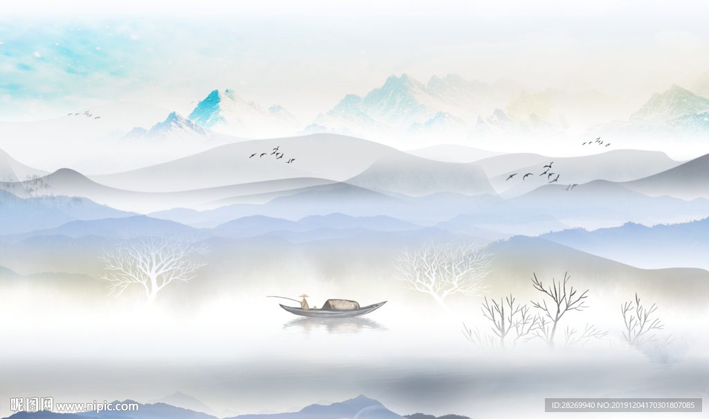 抽象山水