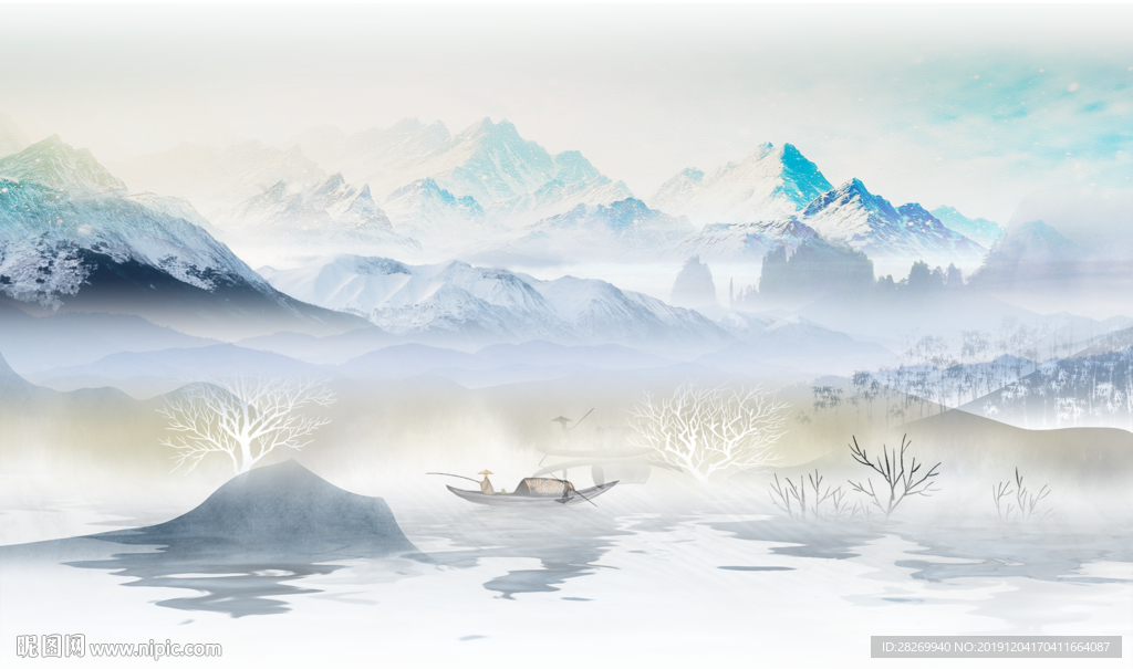 抽象山水