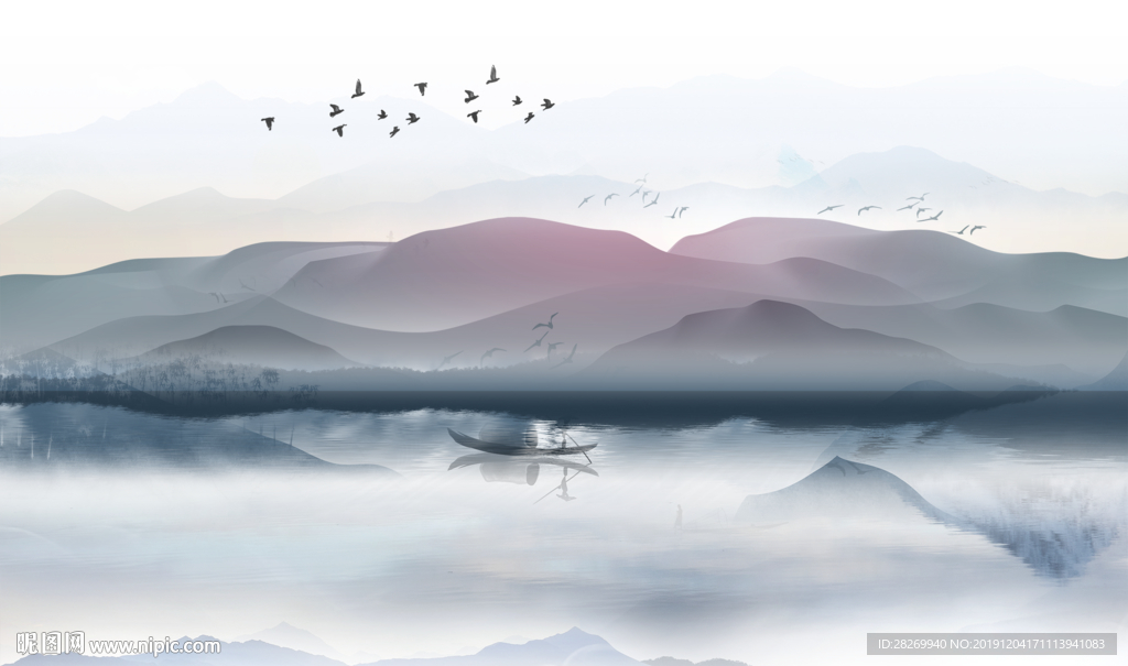 抽象山水