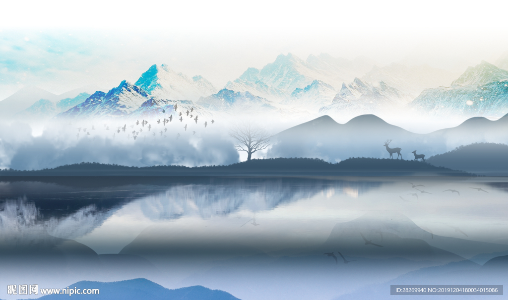 新中式背景