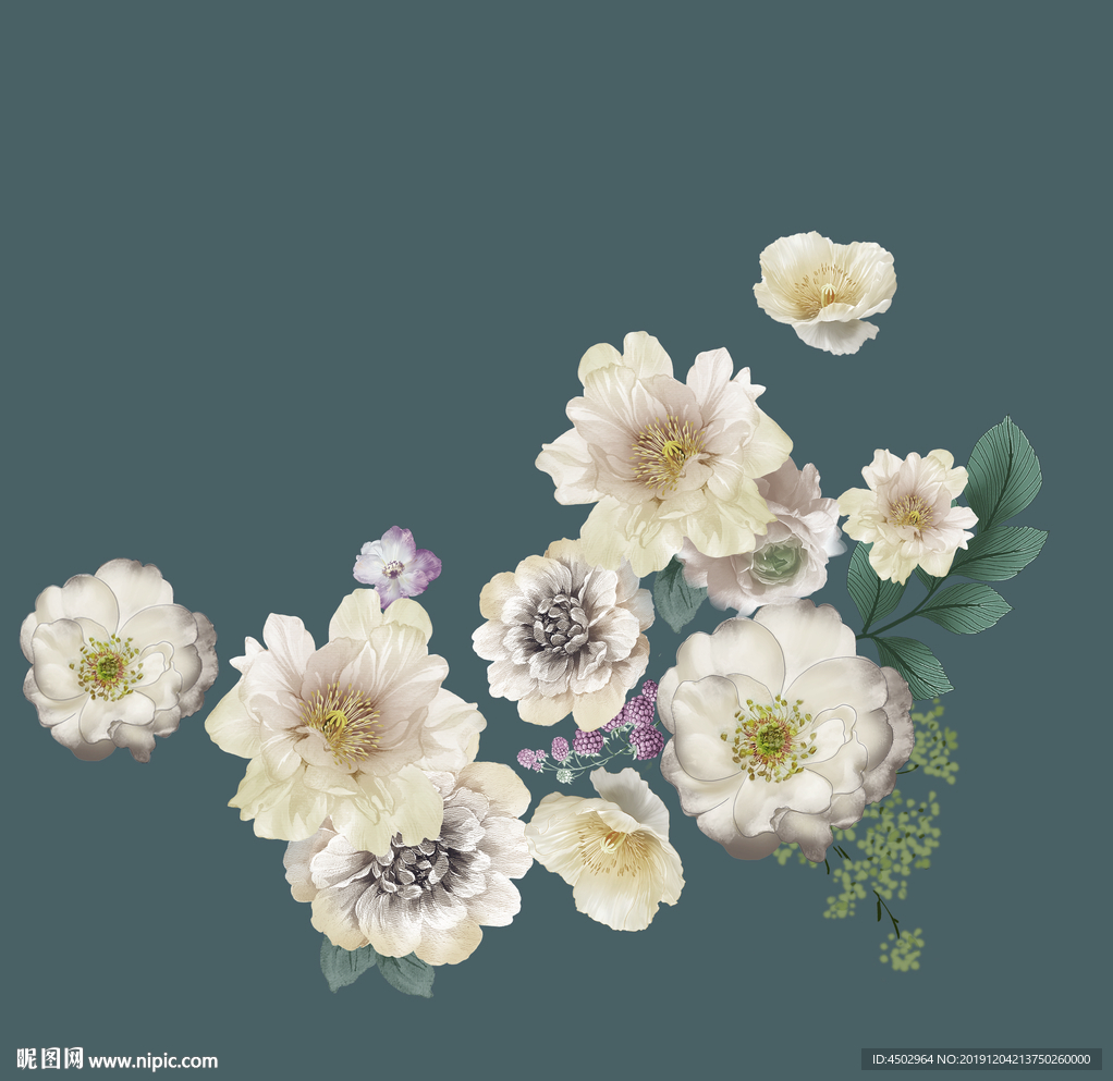 手绘花