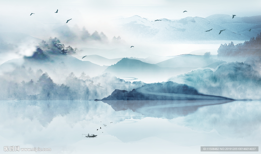 新中式水墨山水