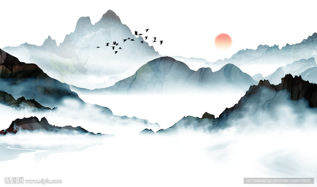 新中式水墨山水