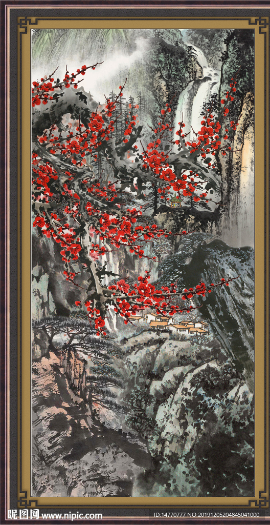 国画梅花