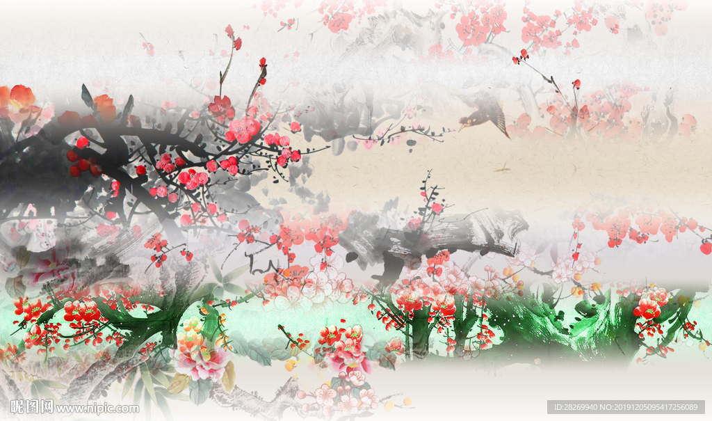 国画梅花