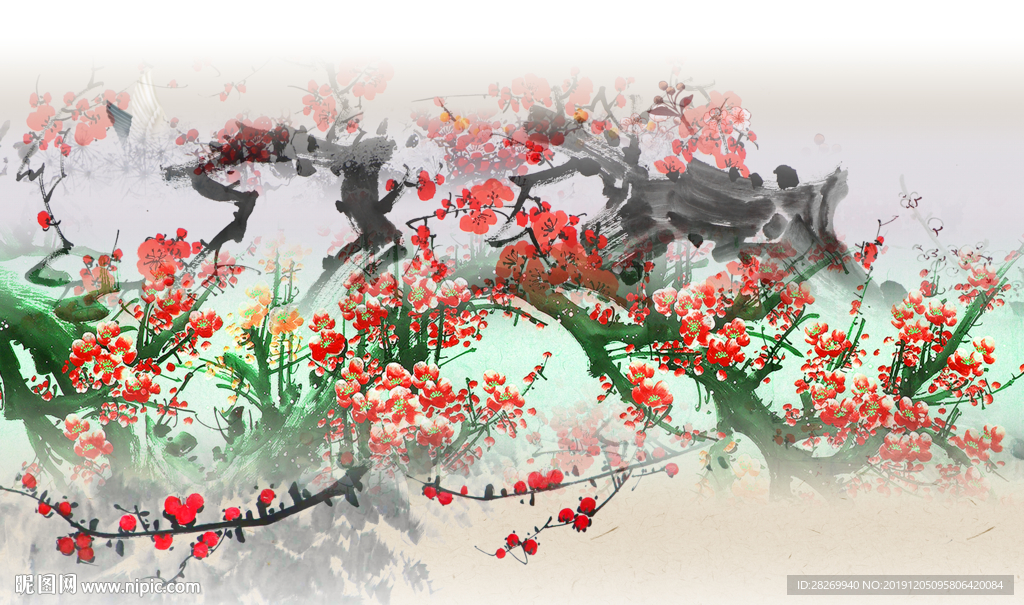 国画梅花