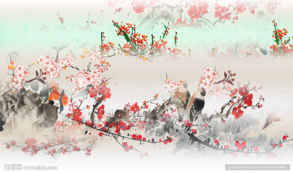 国画梅花