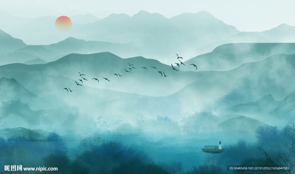 暮色群山