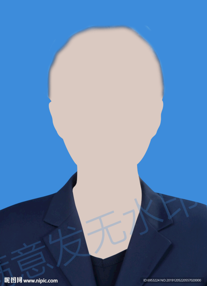 银行证件照西装模板正装西服
