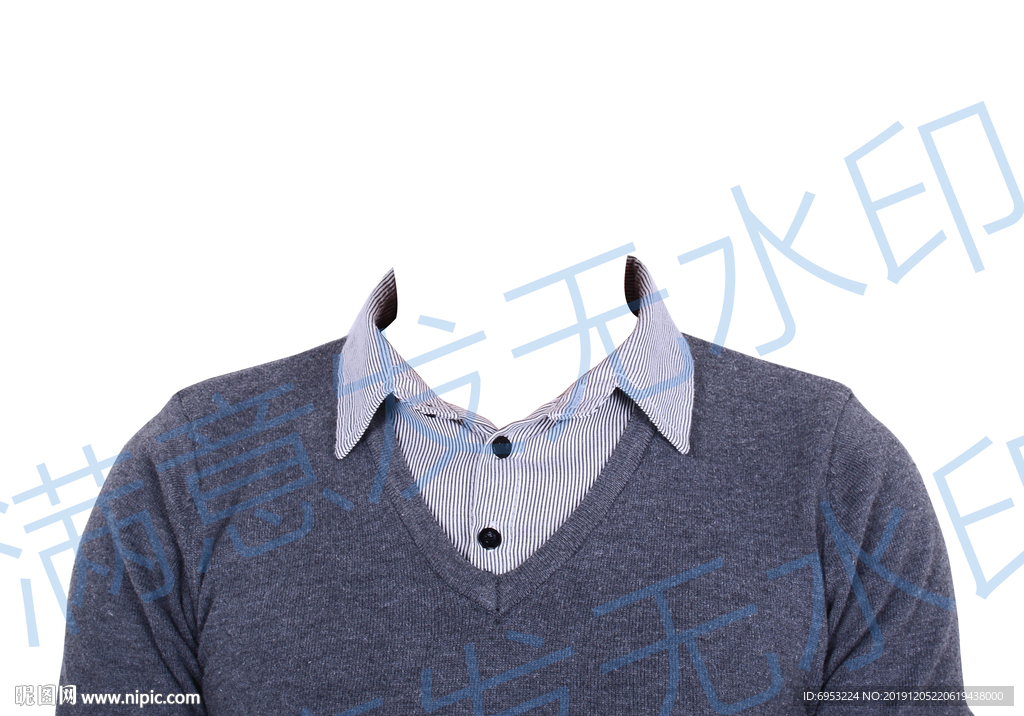 女性便装证件照模板