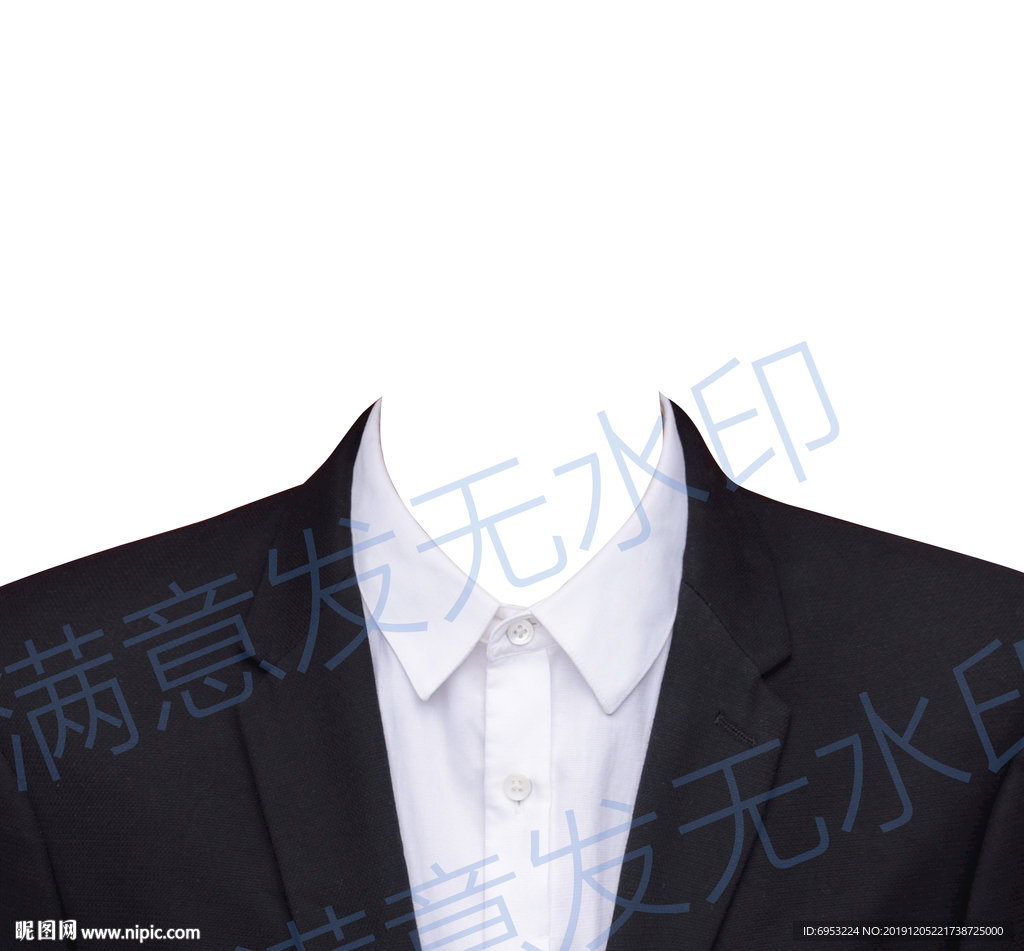 女生正装证件照西装西服黑色服装