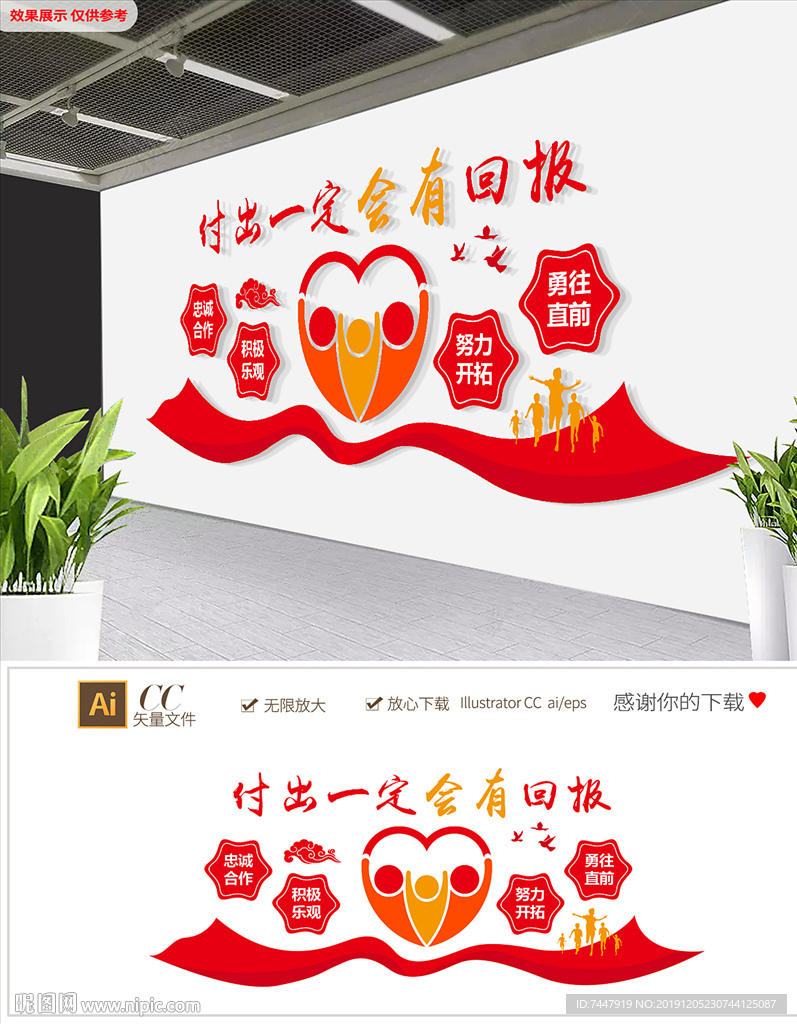 企业团励志标语正能量文化墙