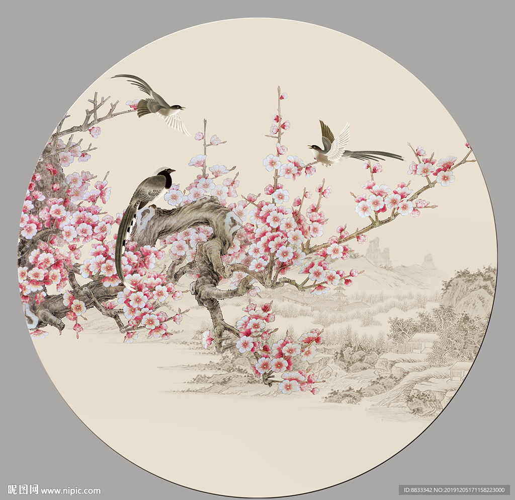 梅花国画